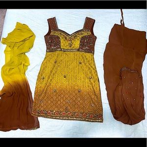 Pakistani/Indian 3 piece suit/shalwar